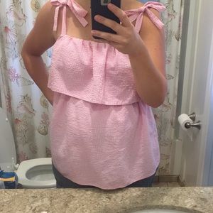 NWOT Pink Maternity Nursing Top